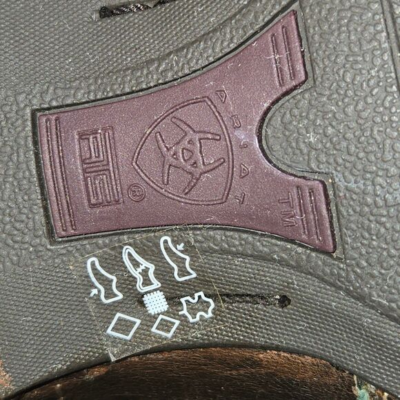 Ariat Zealous 10015347 Teal & Brown Overlay Snip Toe Women's Western Boots Sz 9B - Picture 9 of 12